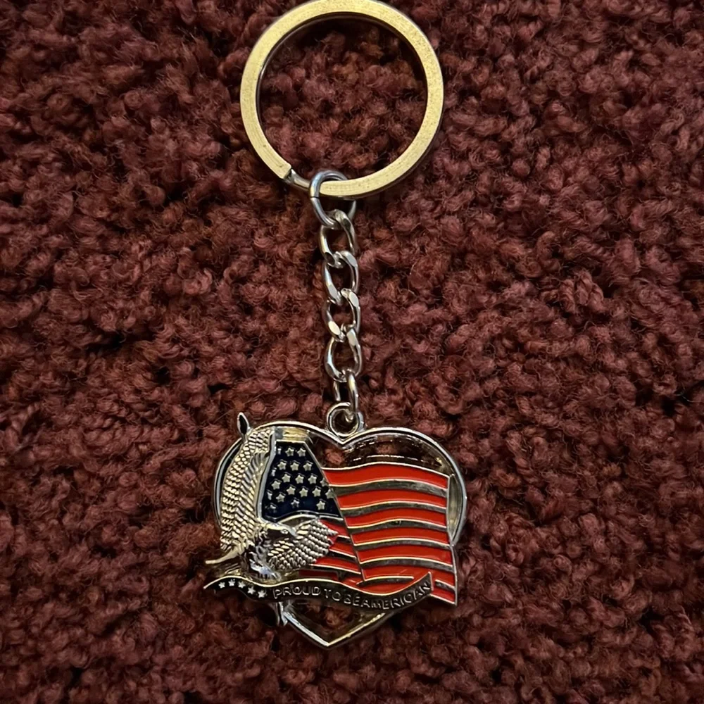 Proud to Be American Keychain